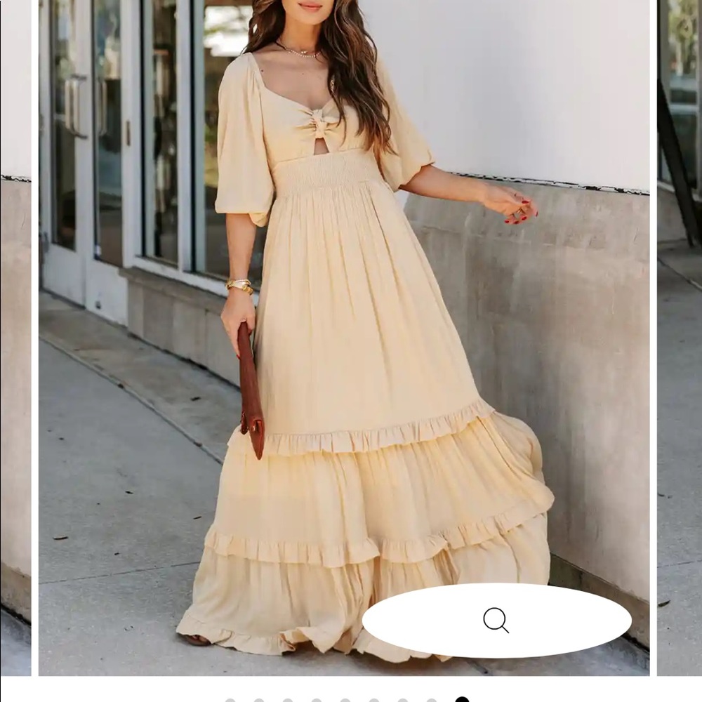 Yellow vici maxi dress